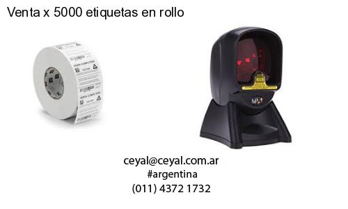 Venta x 5000 etiquetas en rollo