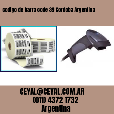 codigo de barra code 39 Cordoba Argentina
