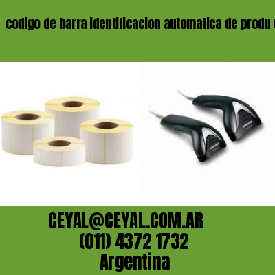 codigo de barra identificacion automatica de produ Cordoba Argentina