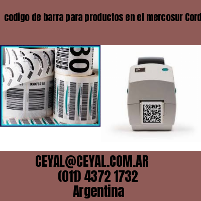 codigo de barra para productos en el mercosur Cordoba Argentina