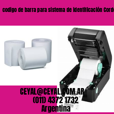 codigo de barra para sistema de identificación Cordoba Argentina