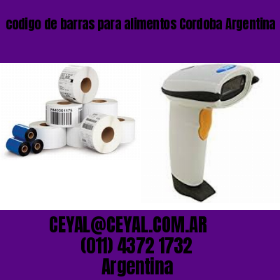 codigo de barras para alimentos Cordoba Argentina