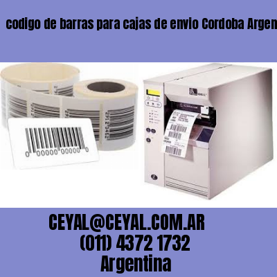 codigo de barras para cajas de envio Cordoba Argentina