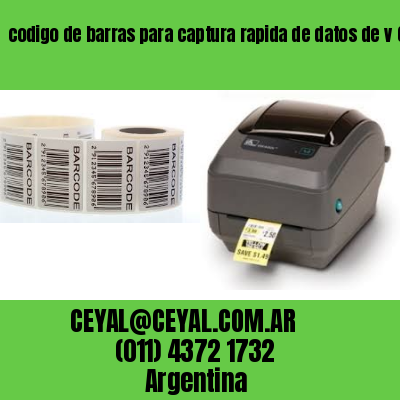 codigo de barras para captura rapida de datos de v Cordoba Argentina