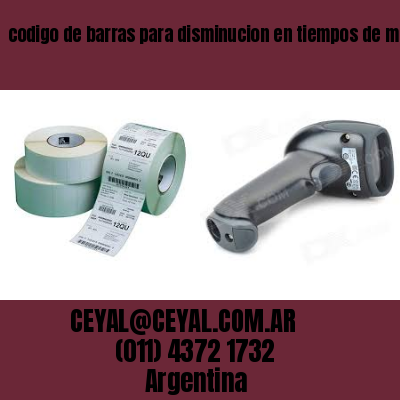 codigo de barras para disminucion en tiempos de ma Cordoba Argentina