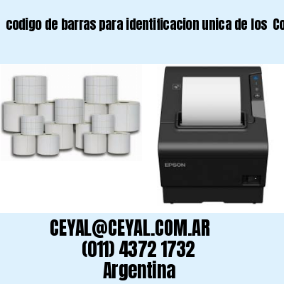 codigo de barras para identificacion unica de los  Cordoba Argentina