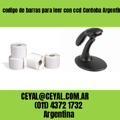 codigo de barras para leer con ccd Cordoba Argentina