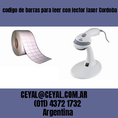 codigo de barras para leer con lector laser Cordoba Argentina