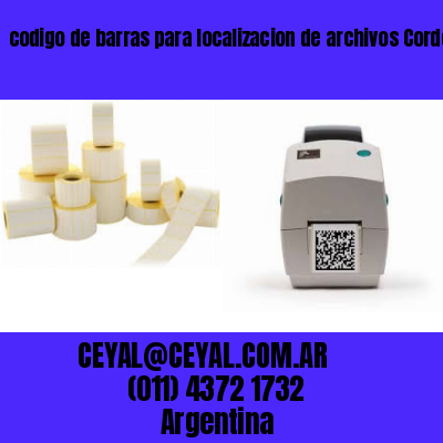 codigo de barras para localizacion de archivos Cordoba Argentina