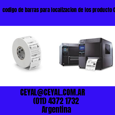 codigo de barras para localizacion de los producto Cordoba Argentina