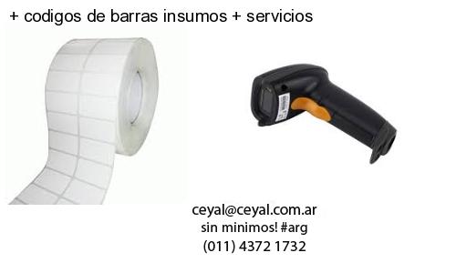 codigos de barras insumos servicios