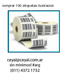 comprar 100 etiquetas Ilustracion