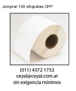 comprar 100 etiquetas OPP