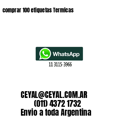 comprar 100 etiquetas Termicas