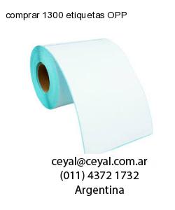 comprar 1300 etiquetas OPP