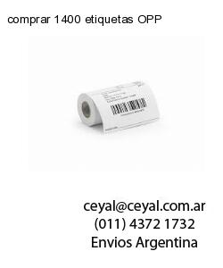 comprar 1400 etiquetas OPP