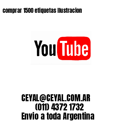 comprar 1500 etiquetas Ilustracion