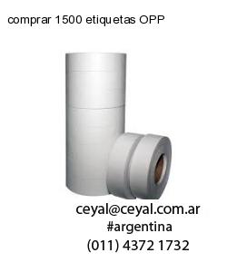 comprar 1500 etiquetas OPP
