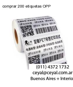comprar 200 etiquetas OPP