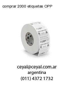 comprar 2000 etiquetas OPP