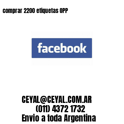 comprar 2200 etiquetas OPP