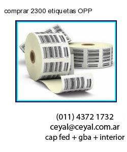 comprar 2300 etiquetas OPP