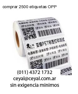 comprar 2500 etiquetas OPP