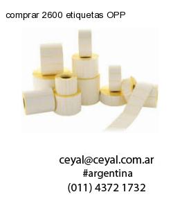 comprar 2600 etiquetas OPP