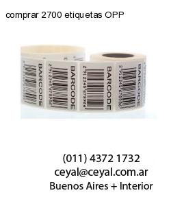 comprar 2700 etiquetas OPP