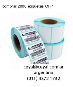 comprar 2800 etiquetas OPP
