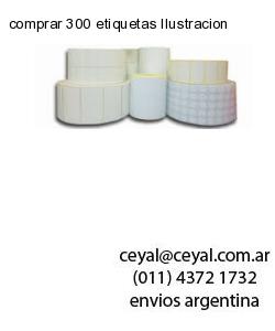 comprar 300 etiquetas Ilustracion
