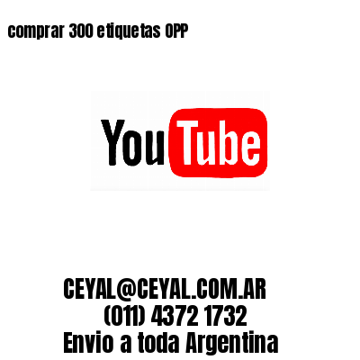 comprar 300 etiquetas OPP