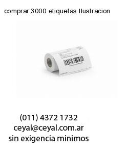 comprar 3000 etiquetas Ilustracion