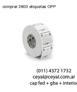 comprar 3800 etiquetas OPP