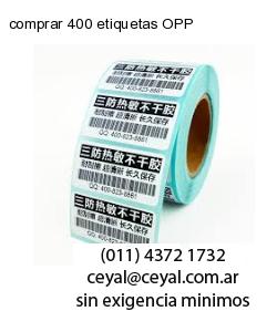 comprar 400 etiquetas OPP