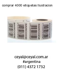 comprar 4000 etiquetas Ilustracion