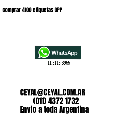 comprar 4100 etiquetas OPP