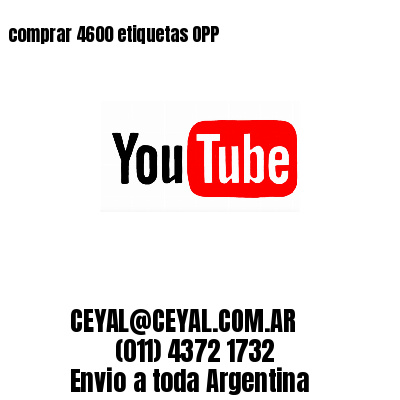 comprar 4600 etiquetas OPP