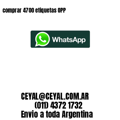 comprar 4700 etiquetas OPP