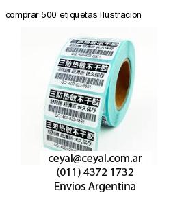 comprar 500 etiquetas Ilustracion