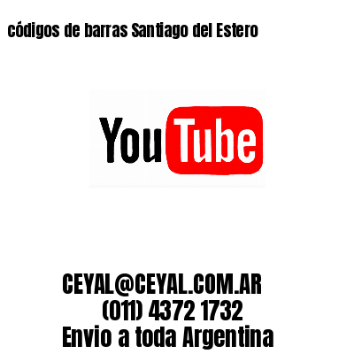 códigos de barras Santiago del Estero