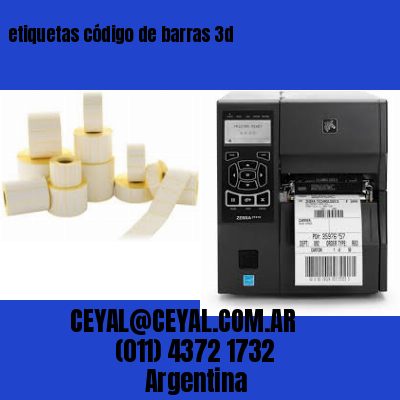 etiquetas código de barras 3d