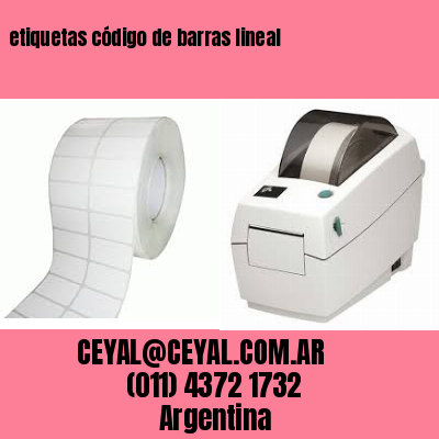 etiquetas código de barras lineal