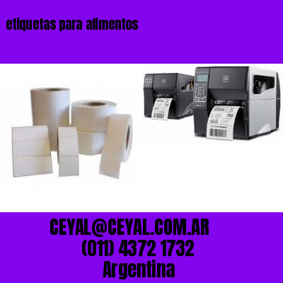 etiquetas para alimentos