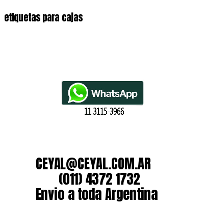 etiquetas para cajas