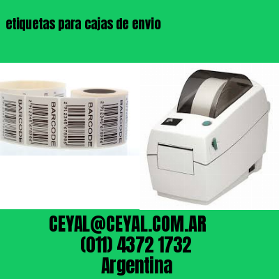 etiquetas para cajas de envio
