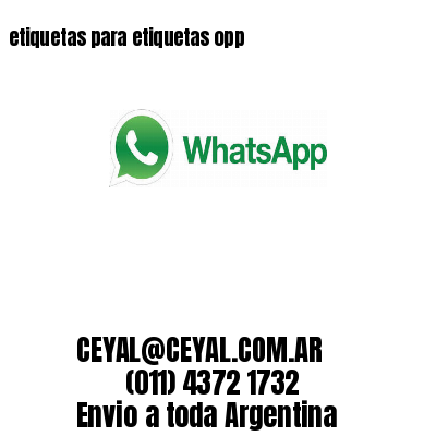 etiquetas para etiquetas opp