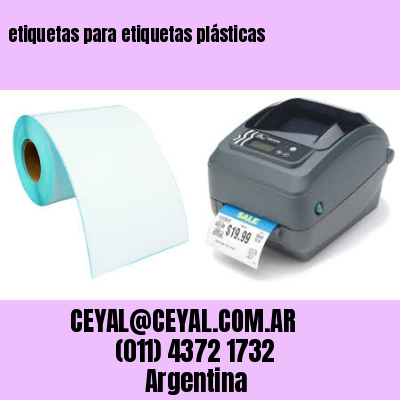 etiquetas para etiquetas plásticas