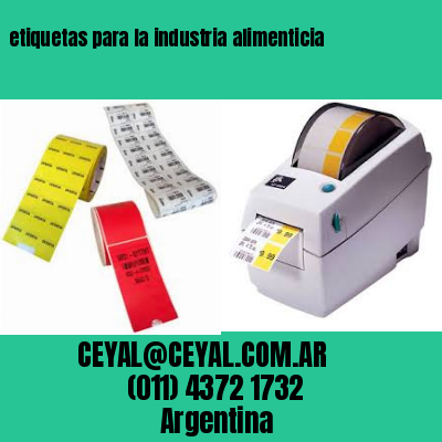 etiquetas para la industria alimenticia