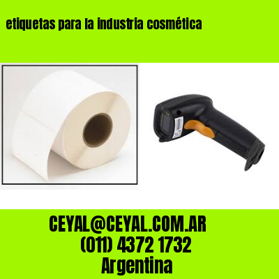 etiquetas para la industria cosmética